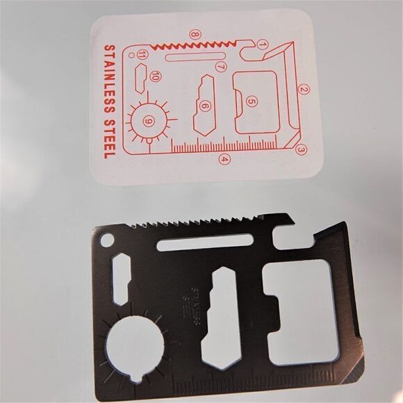 Multipurpose Pocket Survival Tool Stainless Steel - Picture 4 of 8